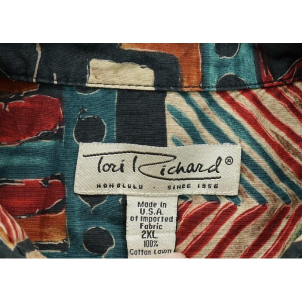 Vintage Tori Richard Hawaiian Shirt Men's 2XL Short Sleeve Button Up Rare !! - Picture 3 of 3